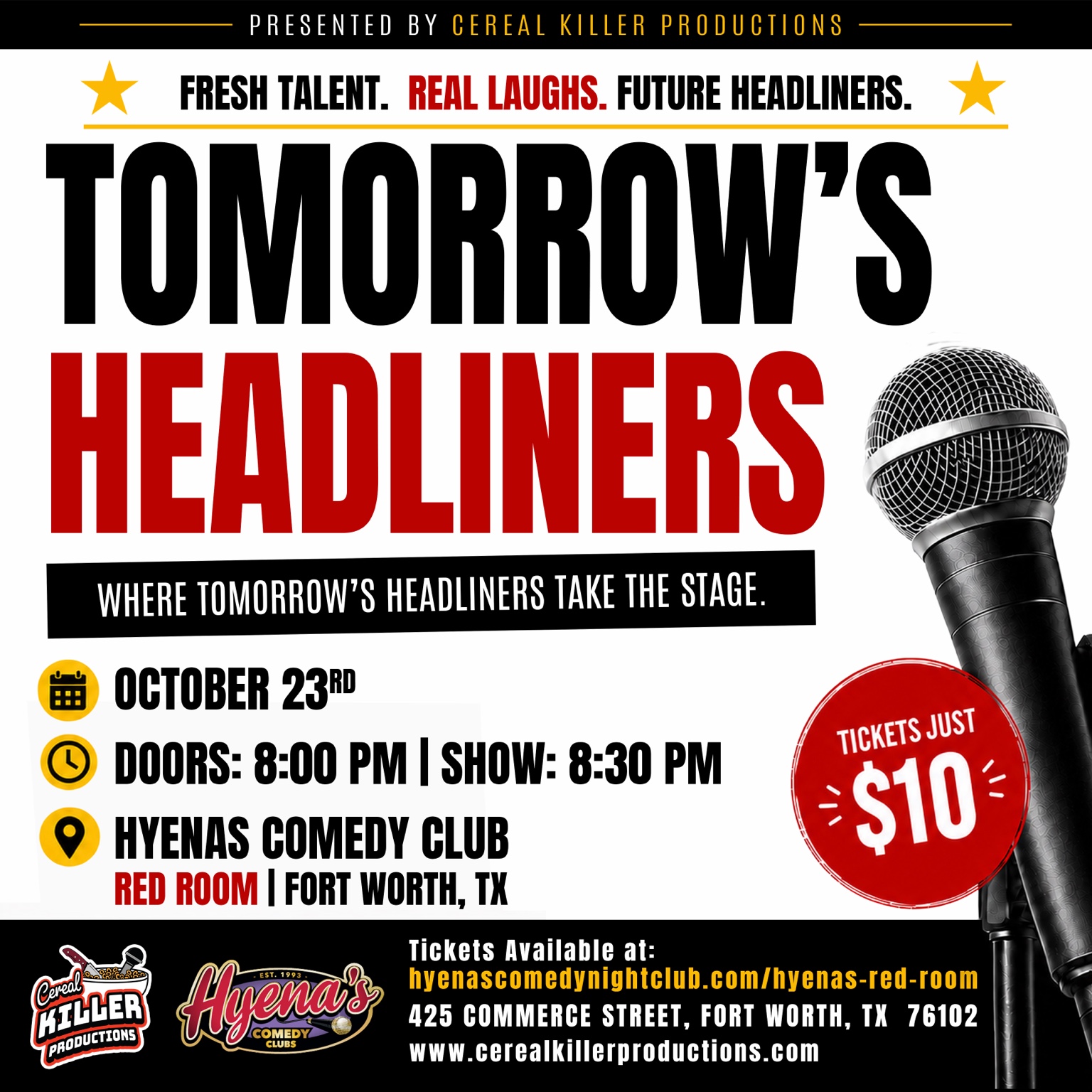 Tomorrow’s Headliners poster